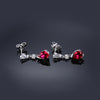 Red Ruby Water Drop Earrings