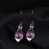 Rainbow Fire Mystic Topaz Dangle Earrings