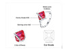 Square Ruby Engagement Ring