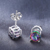 Rainbow Topaz Earrings