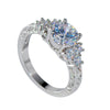 White Gold Filled White Stone Ring