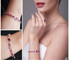 Red Ruby Link Bracelet
