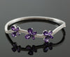 Natural Gemstone Amethyst Bangles