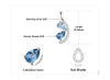 Blue Topaz Jewelry Set