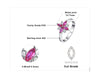 Ruby Flowers Jewelry Set