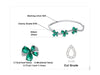 Nano Russian Emerald Romantic Silver Bracelet