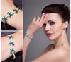 Nano Russian Emerald Romantic Silver Bracelet