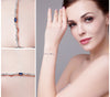 Marquise Created Blue Spinel Bracelet
