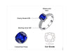 Square Shape Ring Pendant Earring Jewelry Set