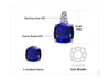 Square Shape Ring Pendant Earring Jewelry Set
