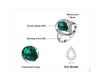 Water Drop Emerald Jewelry Set