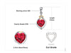 Red Ruby Heart Pendant