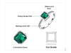 Green Emerald Solitaire Ring