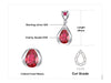 Water Drop Red Ruby Pendant