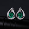 Water Drop Emerald Jewelry Set