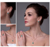 Water Drop Emerald Jewelry Set
