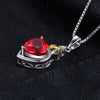 Red Ruby Heart Pendant