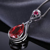 Water Drop Red Ruby Pendant