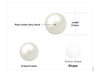 Freshwater Cultured Pearl Button Ball Stud Earrings