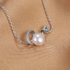 Love Round Cultured Pearl Necklace