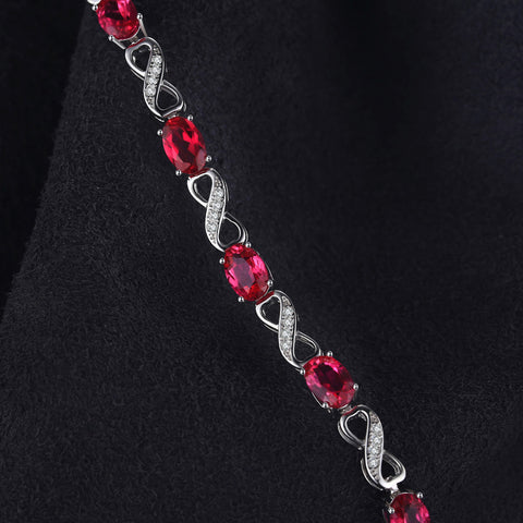 Infinity Love Ruby Bracelet