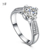 Flower Crystal Wedding Ring