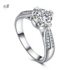 Flower Crystal Wedding Ring