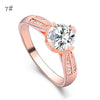 Flower Crystal Wedding Ring