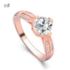 Flower Crystal Wedding Ring