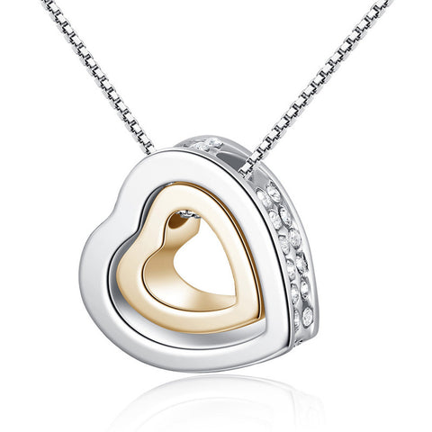 Double Heart Eternal Love Necklace