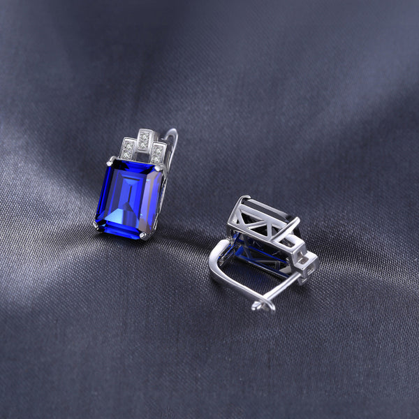 Luxury Blue Sapphire Earrings