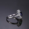 Blue Sapphire Silver Ring
