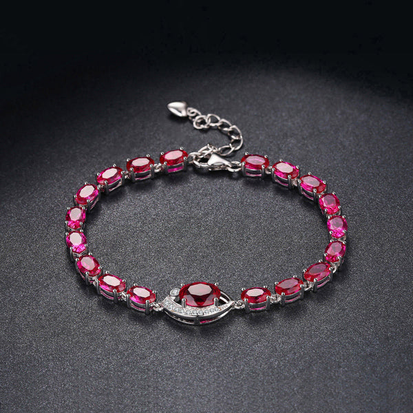 Red Ruby Link Bracelet