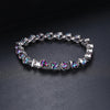 Triangle Stone Genuine Rainbow Fire Mystic Topaz Bracelet