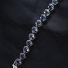 Triangle Stone Genuine Rainbow Fire Mystic Topaz Bracelet