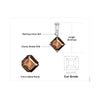 Smoky Quartz Pendant Earrings
