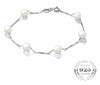 Freshwater Cultured Pearl Link Strand Beads Bracelet