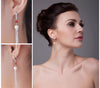 Freshwater Cultured Pearl Red Agate Dangle Earrings