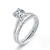 Double Twist Solitaire Ring
