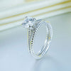 Double Twist Solitaire Ring