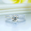 Double Twist Solitaire Ring