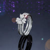 Triple Heart Love Ring Set
