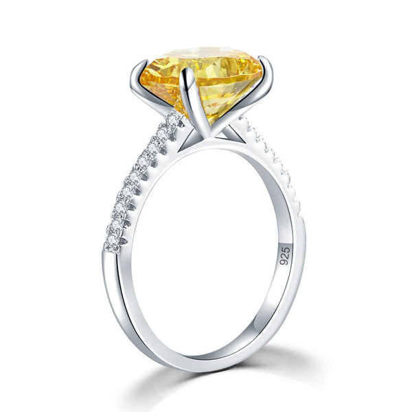 4ct Oval Citrine Ring