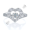 Dancing Stone Heart Ring