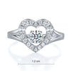 Dancing Stone Heart Ring