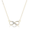 Tiny Crystal Infinity Necklace