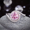 2ct Pink Diamond Twist Curl Ring