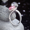 2ct Pink Diamond Twist Curl Ring