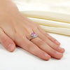 2ct Pink Diamond Twist Curl Ring