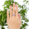 2ct Pink Diamond Twist Curl Ring